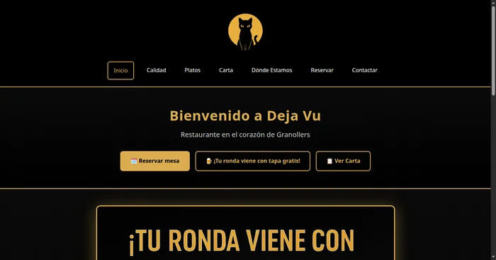 Deja Vu Restaurante - Web a medida