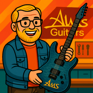 Luthier que construye guitarras eléctricas personalizadas