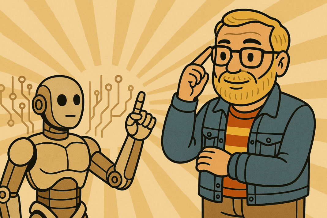 Ray de programador web con robots en 2025